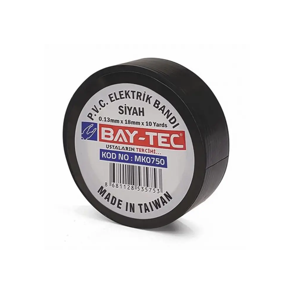 Bay-Tec Mk0750 Siyah 10lu Elektrik Bandı