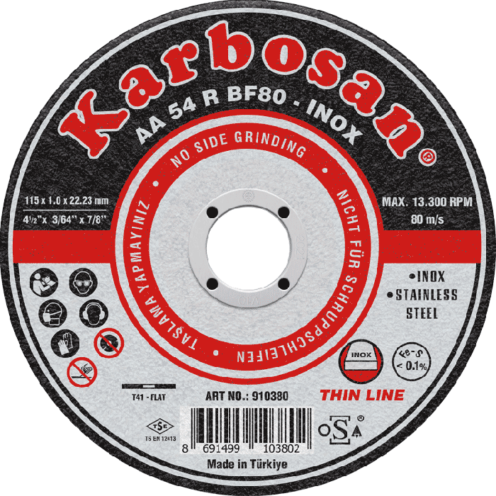 KARBOSAN İNOX KESİCİ 115X1X22,23