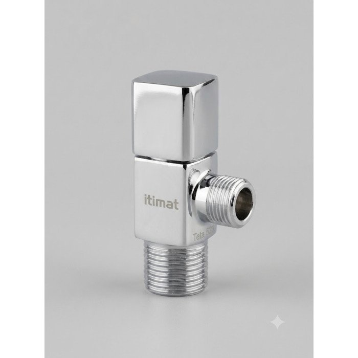 İtimat Teta 523 Köşeli Krom Ara Musluk (3/8" Çıkışlı)