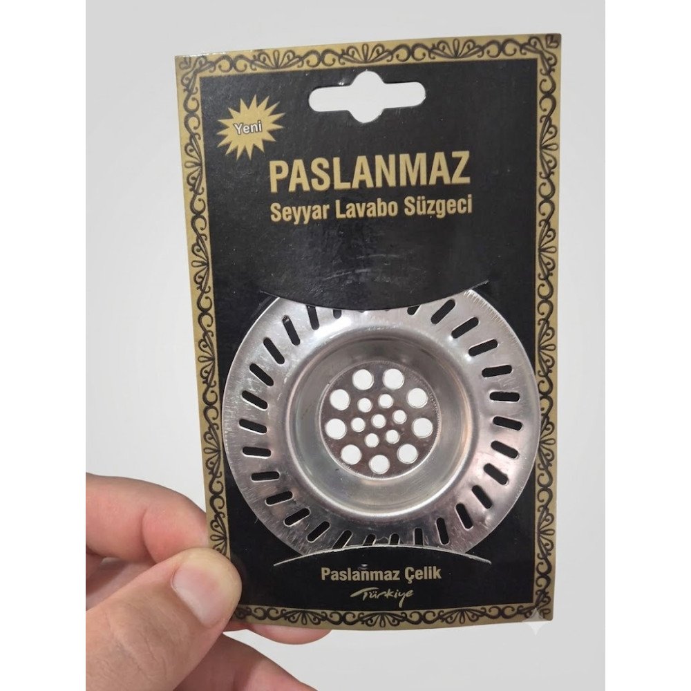 Paslanmaz Çelik Seyyar Lavabo Süzgeci