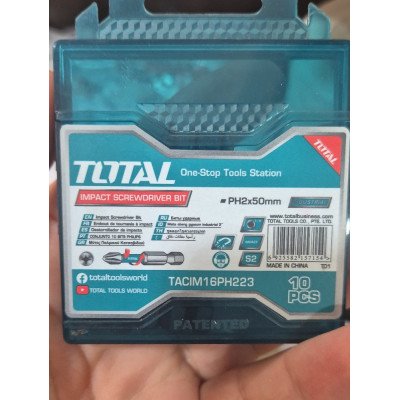 TOTAL Industrial PH2x50 mm Darbeli Bits Vidalama Ucu Seti (1 ADET) - TACIM16PH223