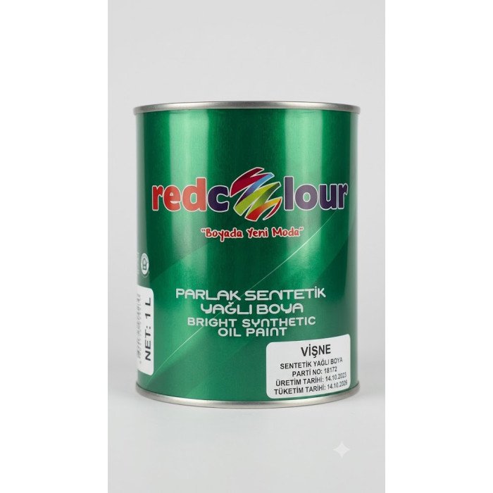 Redcolor Parlak Sentetik Yağlı Boya - Vişne (1 L)