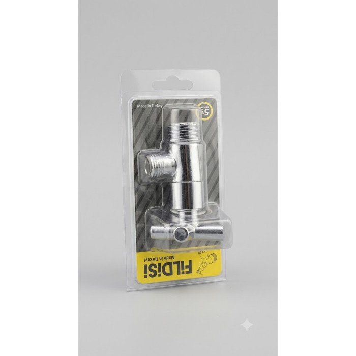 Fildisi Filtreli Krom Ara Musluk (1/2" - 3/8")