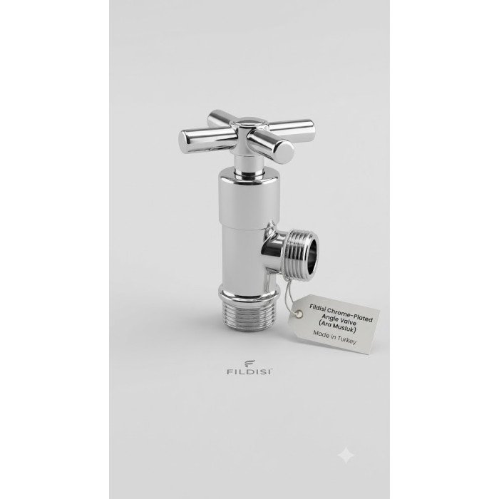 Fildisi Filtreli Krom Ara Musluk (1/2" - 3/8")