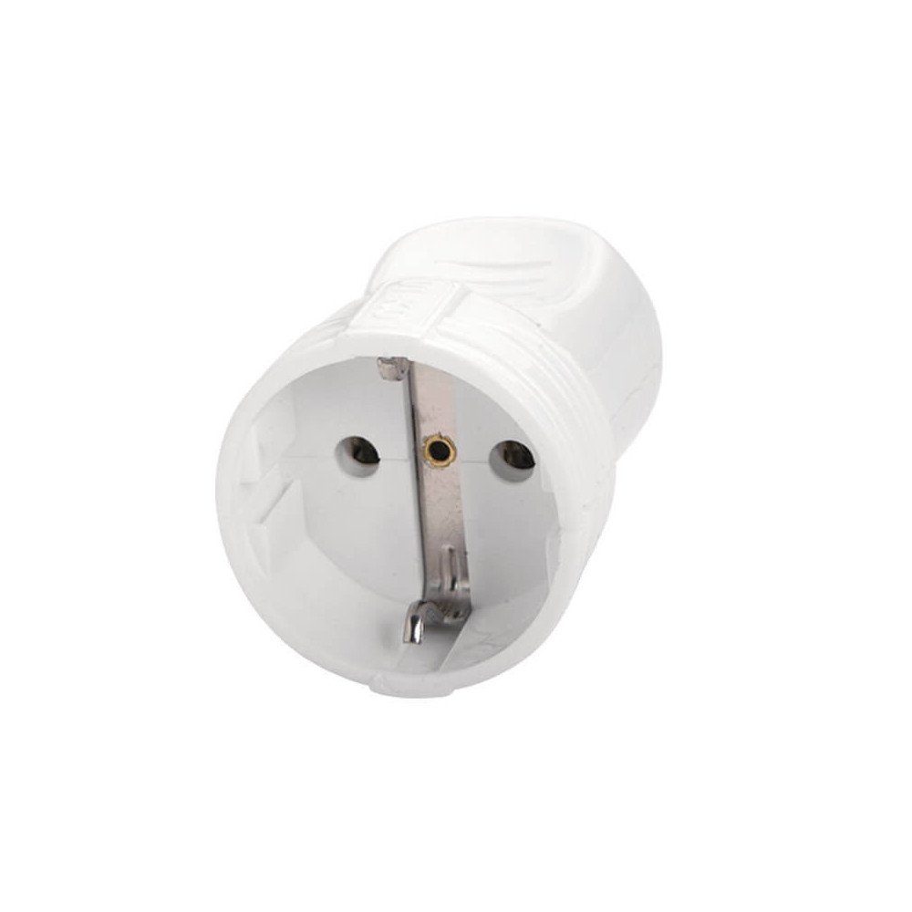 Orel Topraklı Dişi Fiş Beyaz 16A 250V | 1202-B