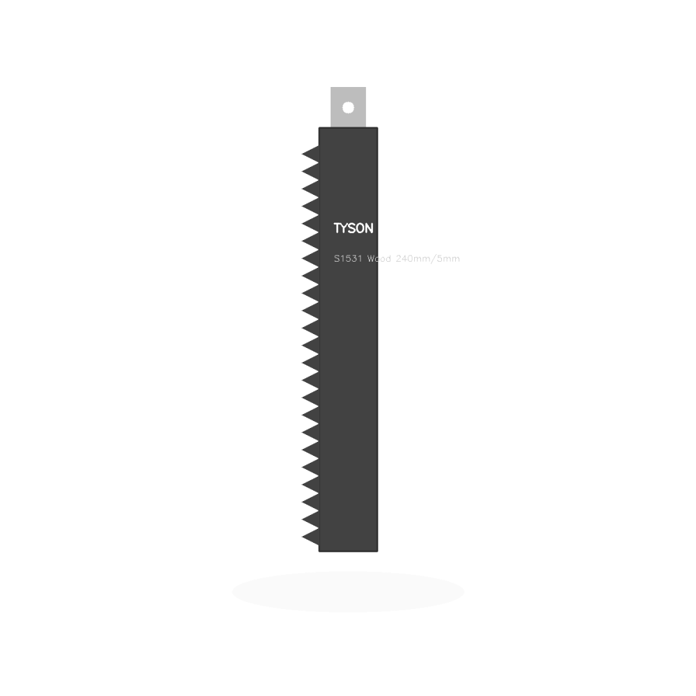 Tyson S1531 Tilki Kuyruğu Ahşap Testere Bıçağı 240 mm