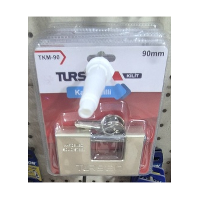 Tursan TKM-90 Kayar Milli Asma Kilit 90 mm | Çelik Gövde