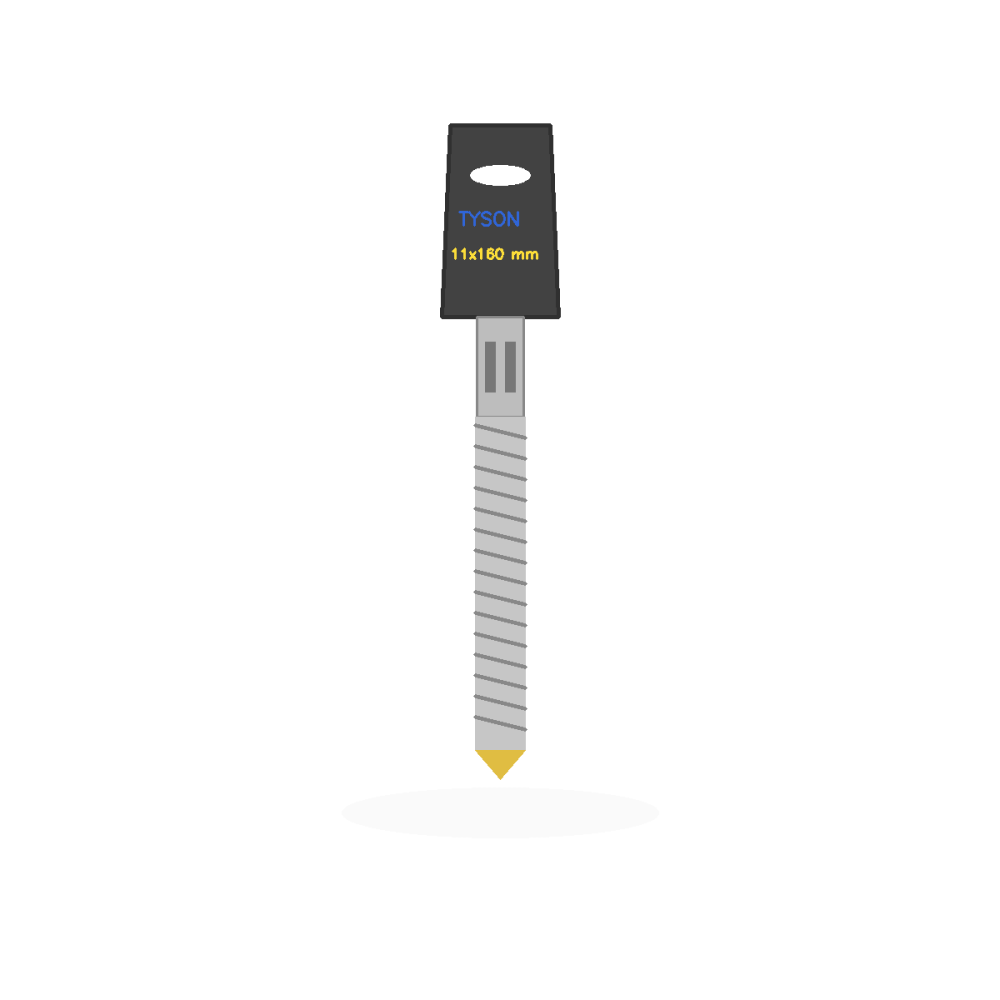 Tyson SDS-Plus Titanium X-Plus Beton Matkap Ucu 11x160 mm
