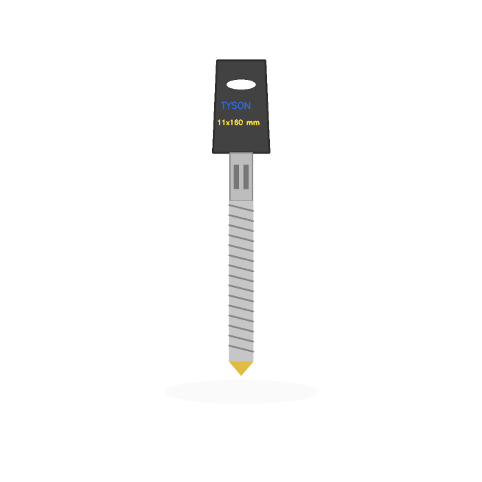 Tyson SDS-Plus Titanium X-Plus Beton Matkap Ucu 11x160 mm