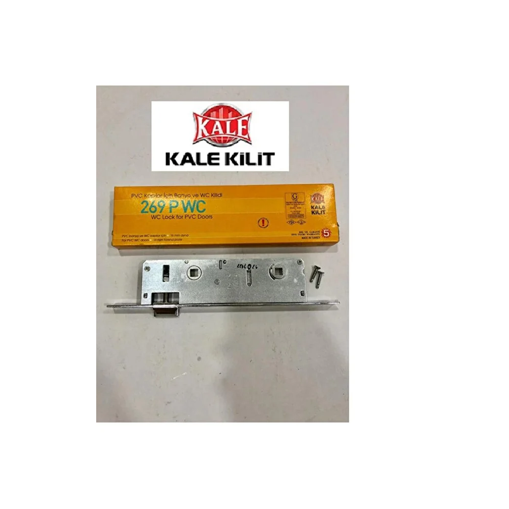 Kale Kilit 269 PWC PVC WC Kapı Kilidi 35 mm Krom