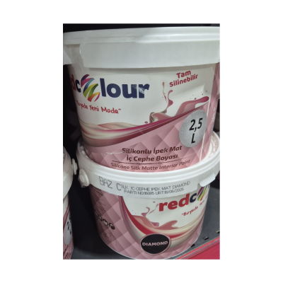 Redcolour Silikonlu İpek Mat İç Cephe Boyası 2.5 L