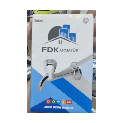 FDK Armatür Acem Uzun Musluk | Bahçe Musluğu 1/2"