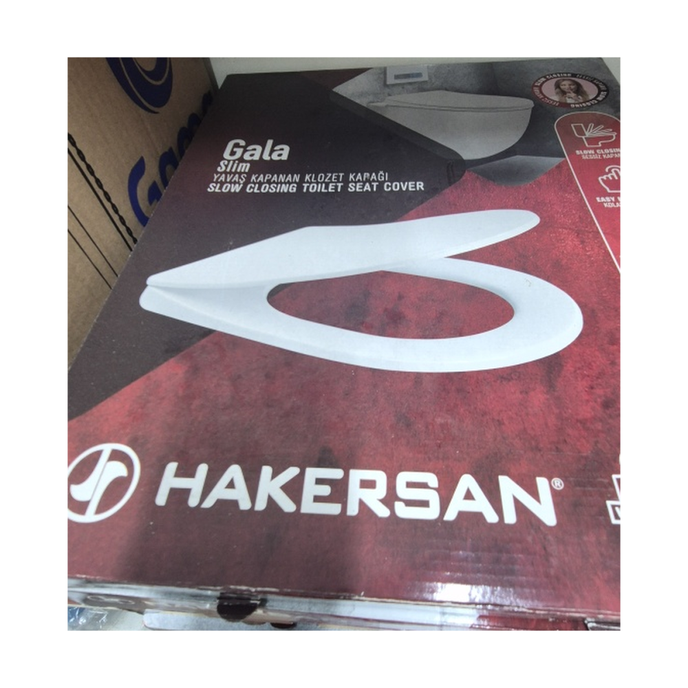 Hakersan Gala Slim Yavaş Kapanan Klozet Kapağı | Slim Oval