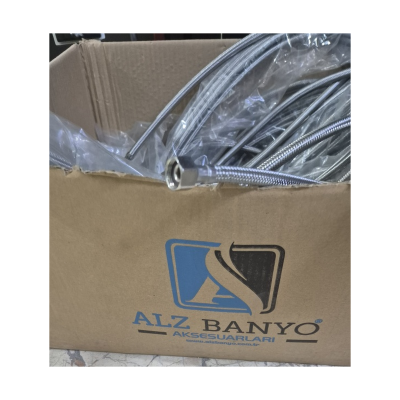 ALZ Banyo Paslanmaz Çelik Örgülü Fleks Hortum | Bağlantı Fleksi