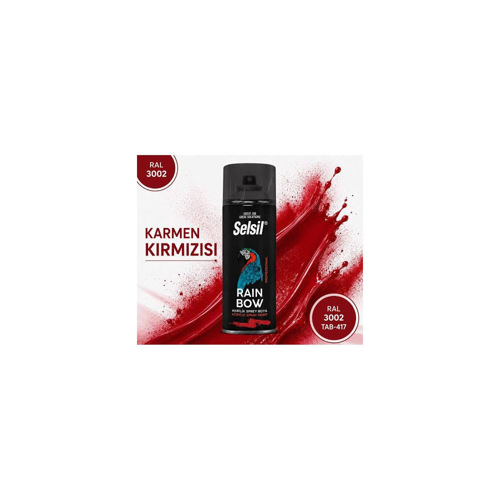 Karmen Kırmızı Akrilik Sprey Boya RAL 3002 | TAB-417