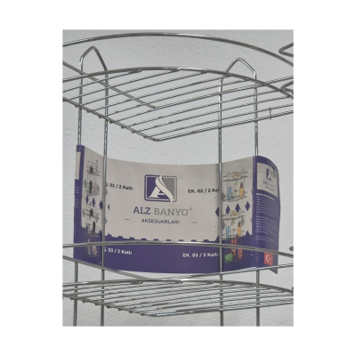 ALZ Banyo Paslanmaz Çelik Duş Köşeliği | Şampuanlık
