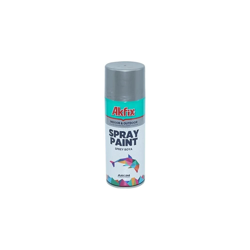 Akfix Akrilik Sprey Boya Gümüş Krom Efekt Silver Effect 400 ml