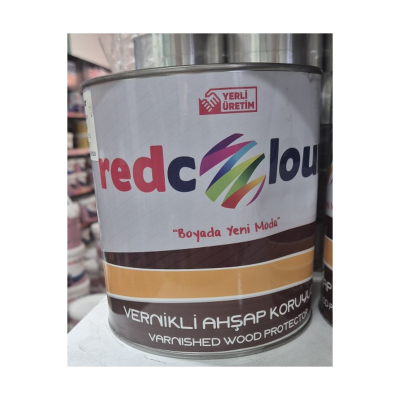 Redcolor Vernikli Ahşap Koruyucu 2.5 L | Büyük Boy Ahşap Verniği