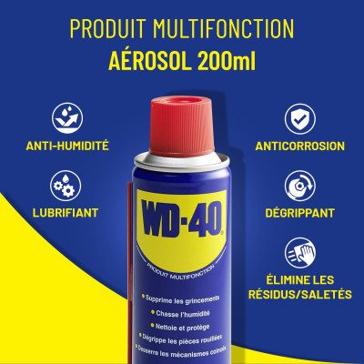 WD-40 Çok Amaçlı Pas Sökücü ve Yağlayıcı Sprey 200 ml | WD40