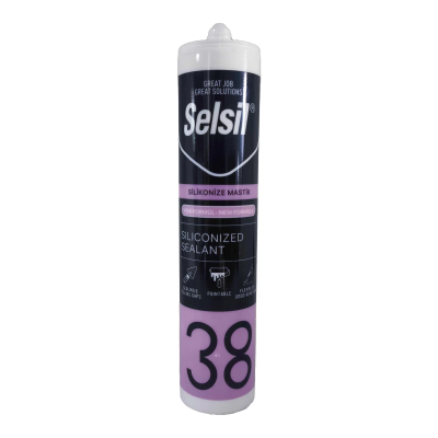 Selsil 38 Silikonize Akrilik Mastik 270 ml | Selsil Mastik